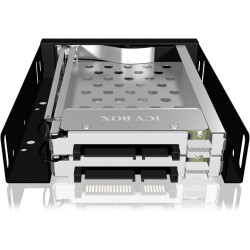 Buy Trayless drive frame - 2x SATA 2.5'' to 2x SATA host for 3.5'' bays - ICY BOX in Cyprus, Nicosia, Limassol, Larnaka, Pafos