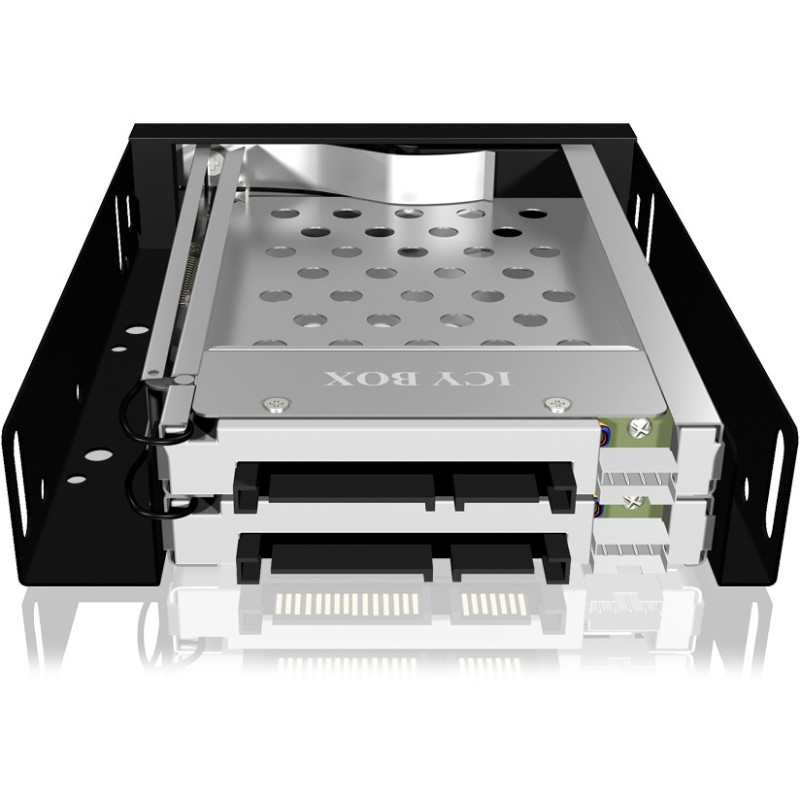 Buy Trayless drive frame - 2x SATA 2.5'' to 2x SATA host for 3.5'' bays - ICY BOX in Cyprus, Nicosia, Limassol, Larnaka, Pafos