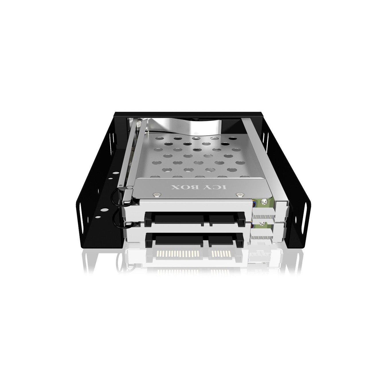 Trayless drive frame - 2x SATA 2.5'' to 2x SATA host for 3.5'' bays - ICY BOX — Buy in Cyprus with Fast Delivery