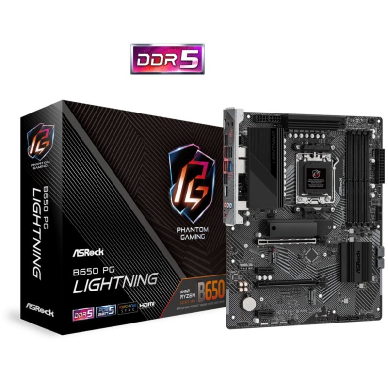 Buy ASRock B650 Phantom Gaming Lightning - AM5 ATX Motherboard - DDR5, 128GB Max... in Cyprus, Nicosia, Limassol, Larnaka, Pafos