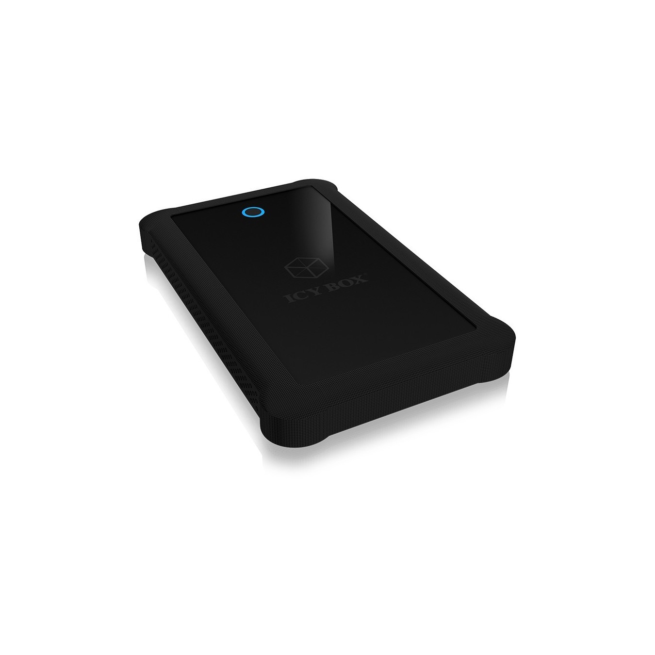 ICY BOX External USB-A 3.0 Enclosure for 2.5" SATA HDD/SSD - IB-233U3-B - Silicone protective sleeve