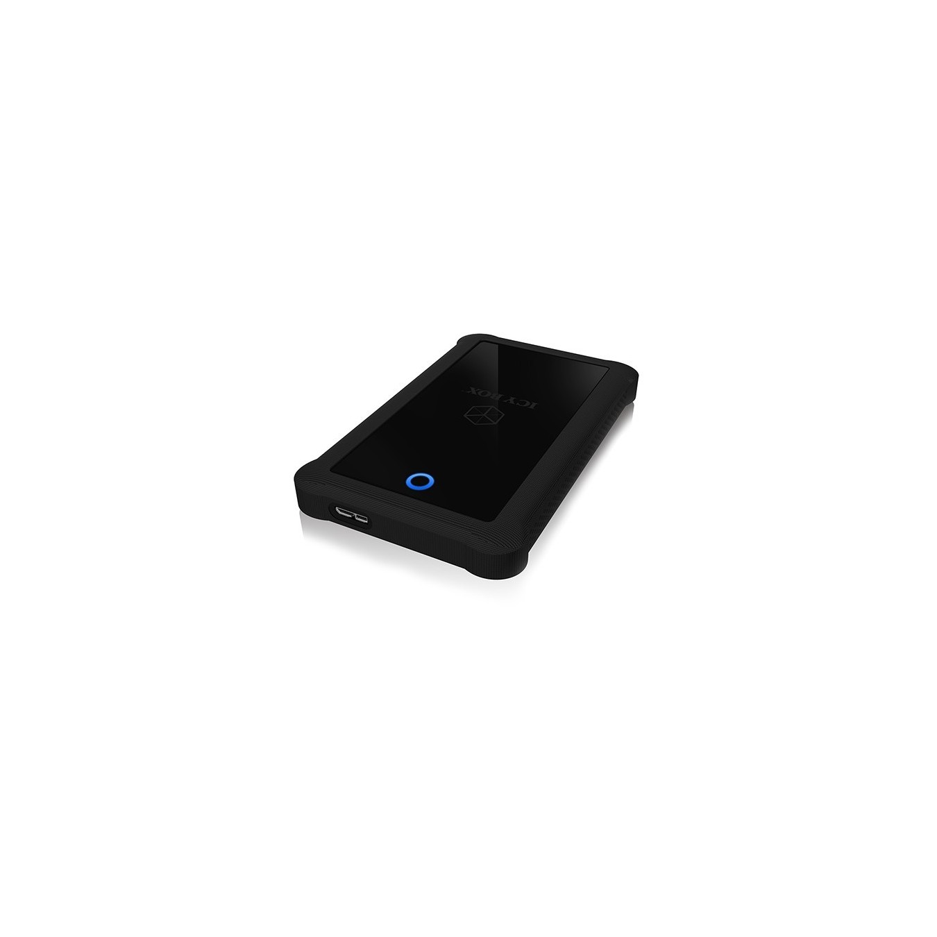 ICY BOX External USB-A 3.0 Enclosure for 2.5" SATA HDD/SSD - IB-233U3-B - Silicone protective sleeve