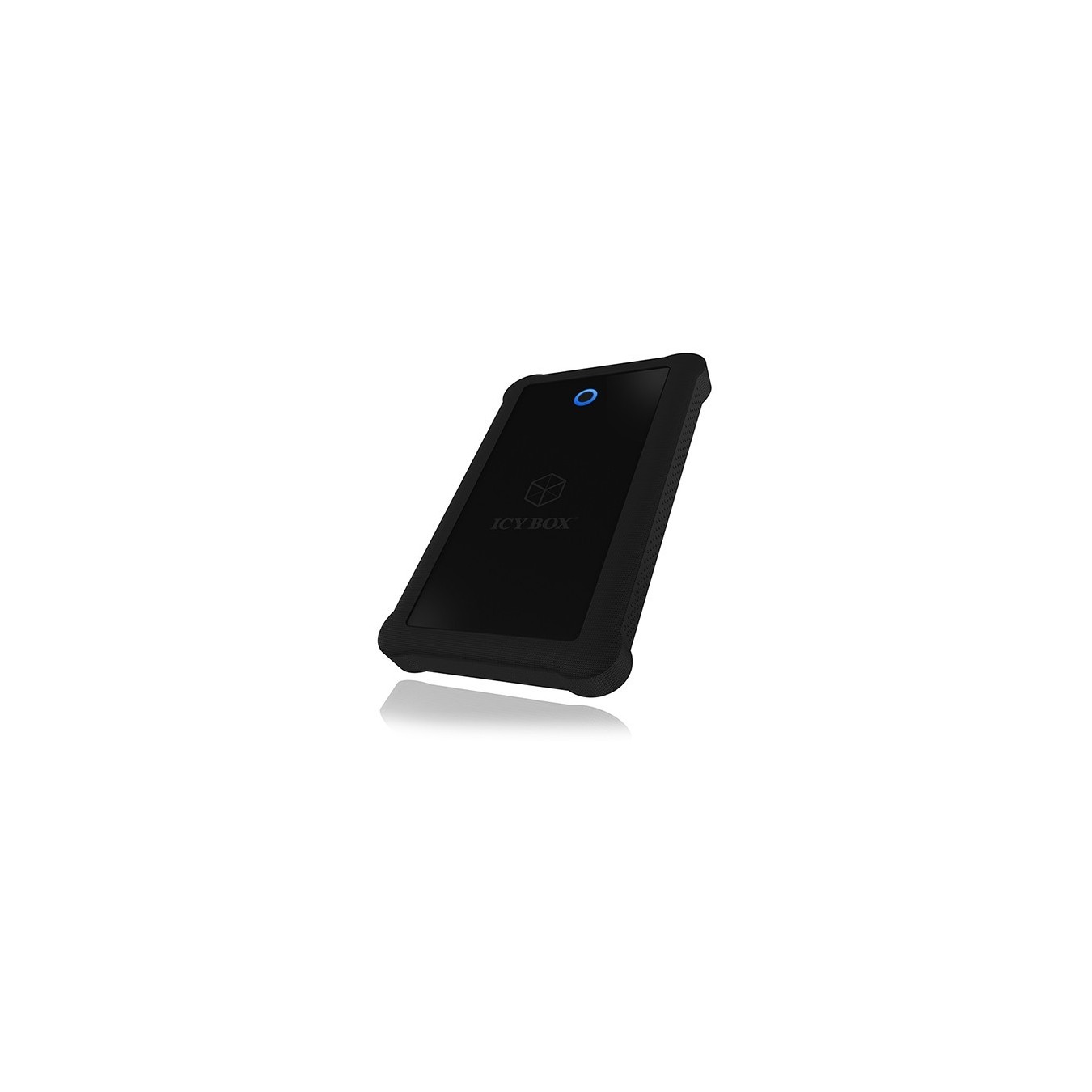 ICY BOX External USB-A 3.0 Enclosure for 2.5" SATA HDD/SSD - IB-233U3-B - Silicone protective sleeve