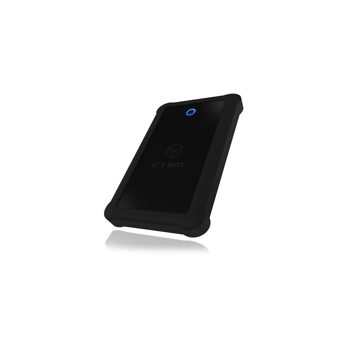 ICY BOX External USB-A 3.0 Enclosure for 2.5" SATA HDD/SSD - IB-233U3-B - Silicone protective sleeve