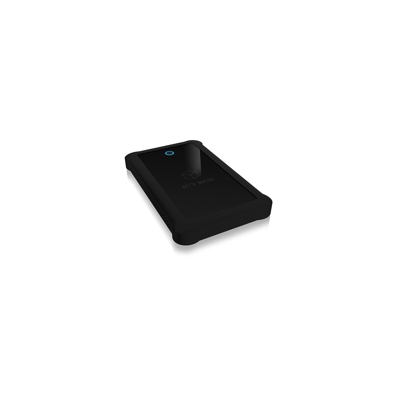 ICY BOX External USB-A 3.0 Enclosure for 2.5" SATA HDD/SSD - IB-233U3-B - Silicone protective sleeve