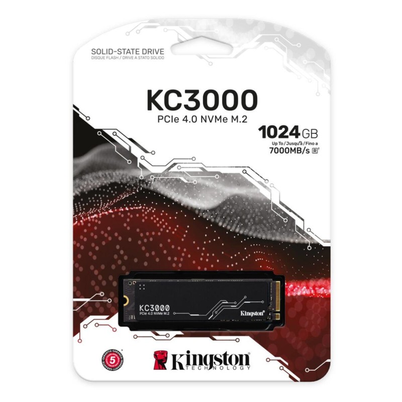 Kingston KC3000 1TB M.2 2280 NVMe SSD - PCIe 4.0 x4 7000 MB/s - SKC3000S/1024G (Boxed) — Buy in Cyprus with Fast Delivery