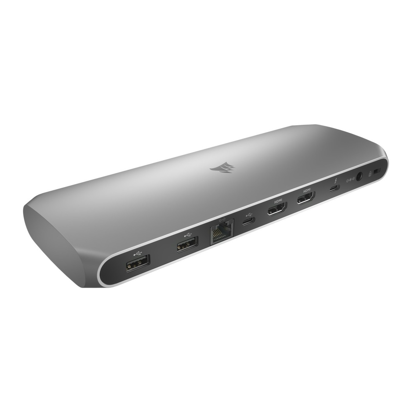 TBT100 Thunderbolt 3 Dock - TBT100 - Stainless steel, 100 W PD, 2x HDMI, TB3, USB-C/USB-A, Ethernet, SD