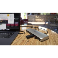 Buy TBT100 Thunderbolt 3 Dock - TBT100 - Stainless steel, 100 W PD, 2x HDMI, TB3... in Cyprus, Nicosia, Limassol, Larnaka, Pafos