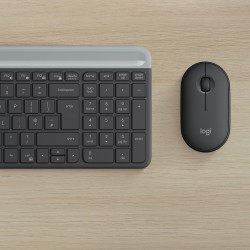Buy SLIM WRLS KEYBOARD MOUSE COMBO - MK470 - Graphite, AZERTY, 2.4 GHz RF Wireless in Cyprus, Nicosia, Limassol, Larnaka, Pafos