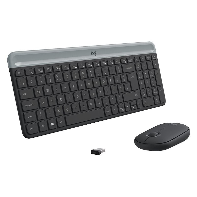 Buy SLIM WRLS KEYBOARD MOUSE COMBO - MK470 - Graphite, AZERTY, 2.4 GHz RF Wireless in Cyprus, Nicosia, Limassol, Larnaka, Pafos