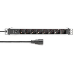 Buy DIGITUS 8-Outlet 1U PDU - IEC C14 input - 8x C13 outlets in Cyprus, Nicosia, Limassol, Larnaka, Pafos