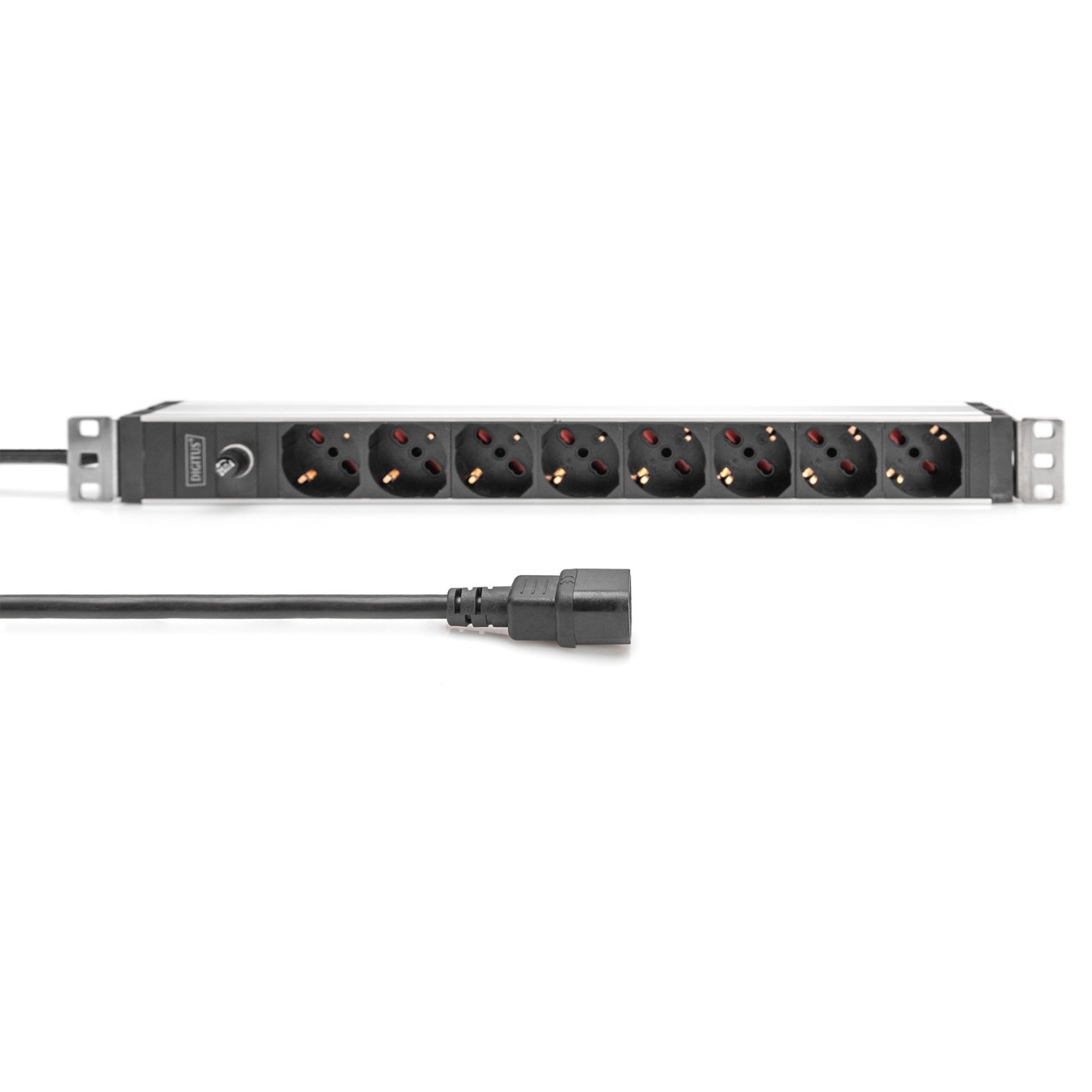 DIGITUS 8-Outlet 1U PDU - IEC C14 input - 8x C13 outlets — Buy in Cyprus with Fast Delivery