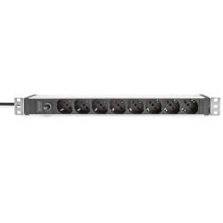 Buy DIGITUS 8-Outlet 1U PDU - IEC C14 input - 8x C13 outlets in Cyprus, Nicosia, Limassol, Larnaka, Pafos