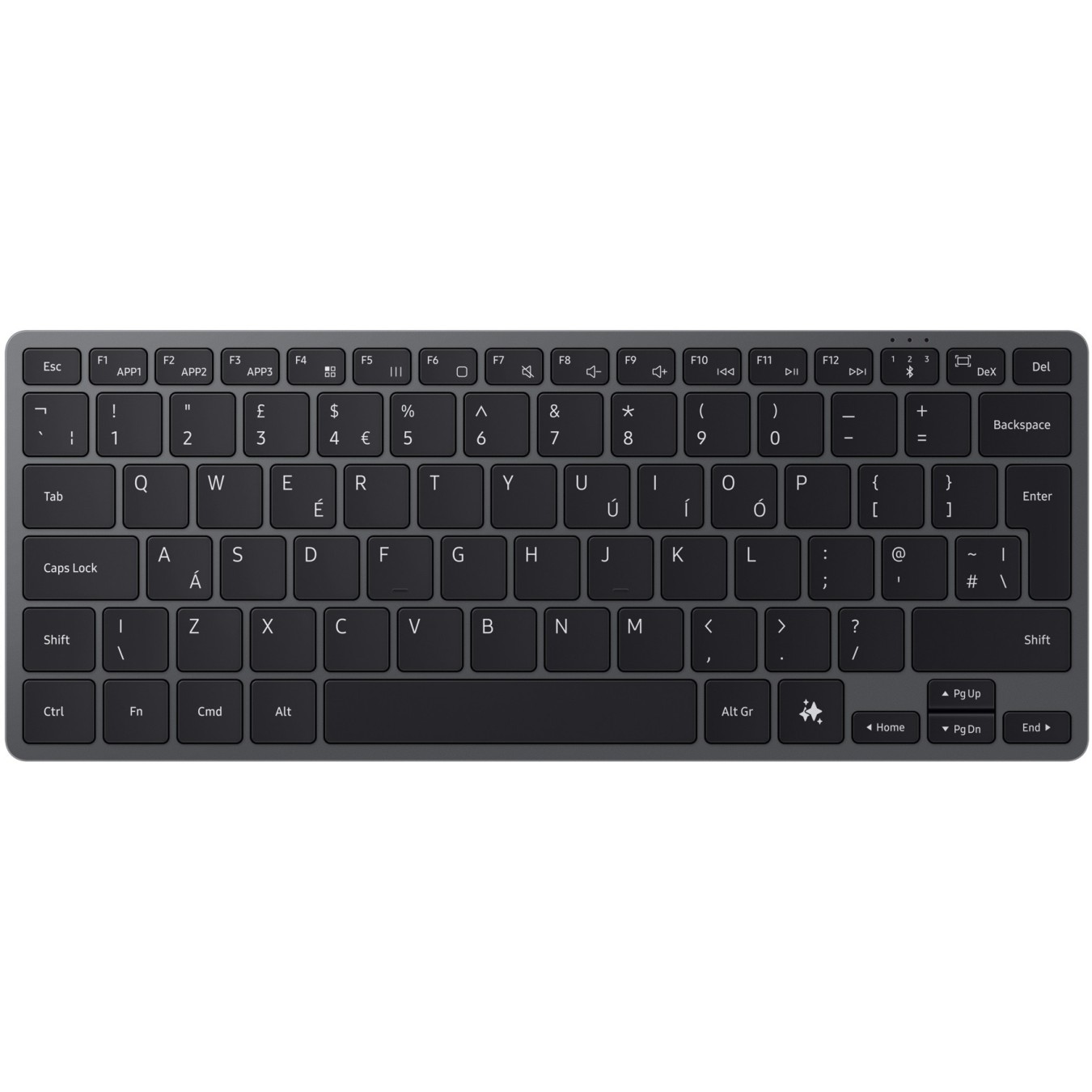 Samsung Universal Smart Keyboard dark gray - Characteristics (Color, Memory size, CPU speed, etc)