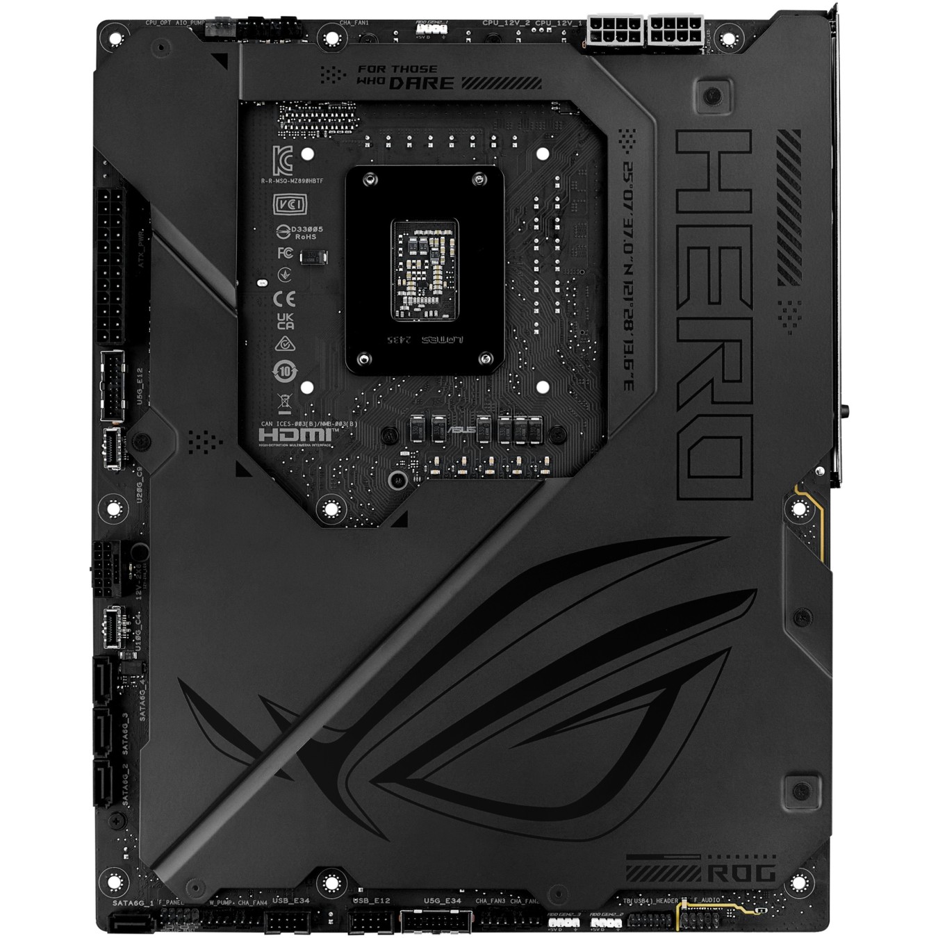 MB ASUS ROG MAXIMUS Z890 HERO BTF - ROG MAXIMUS Z890 HERO BTF - Black, DDR5, 256 GB total, 4 DIMM, ATX