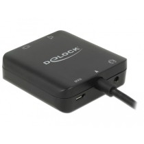 DELOCK HDMI Audio Extractor 4K 60 Hz kompakt - 63276 - Black — Buy in Cyprus with Fast Delivery