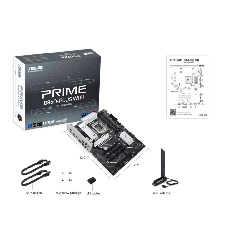 Buy ASUS PRIME B860-PLUS WIFI - LGA1851 ATX Motherboard - DDR5 (4x DIMM, 256GB),... in Cyprus, Nicosia, Limassol, Larnaka, Pafos