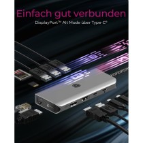 ICY BOX IB-DK4061-CPD USB-C 12-in-1 100W PD Dock - 2x HDMI 8K, GbE, Cards — Armenius Store Cyprus