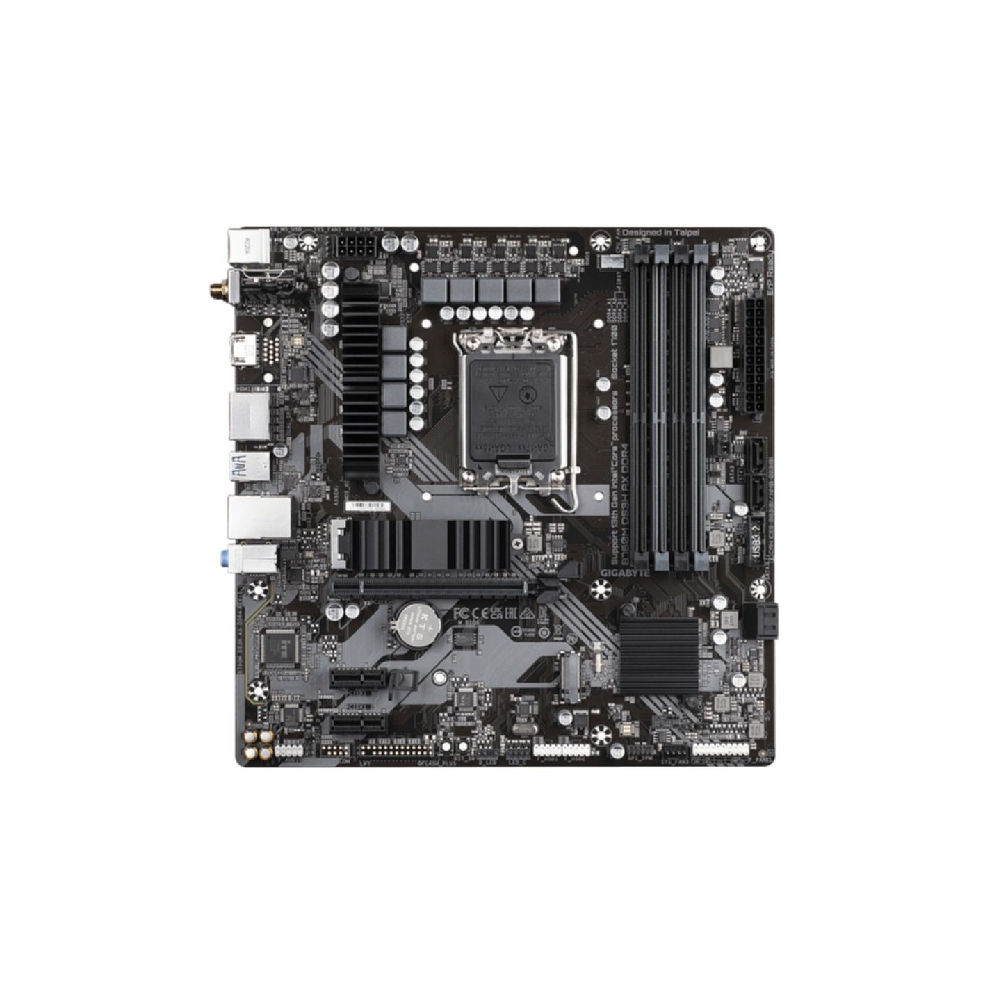 GIGABYTE B760M DS3H AX DDR4 - LGA1700 Micro-ATX Motherboard, Intel B760, 4x DDR4 (128GB Max), Wi-Fi 6E, 2.5GbE, USB-C