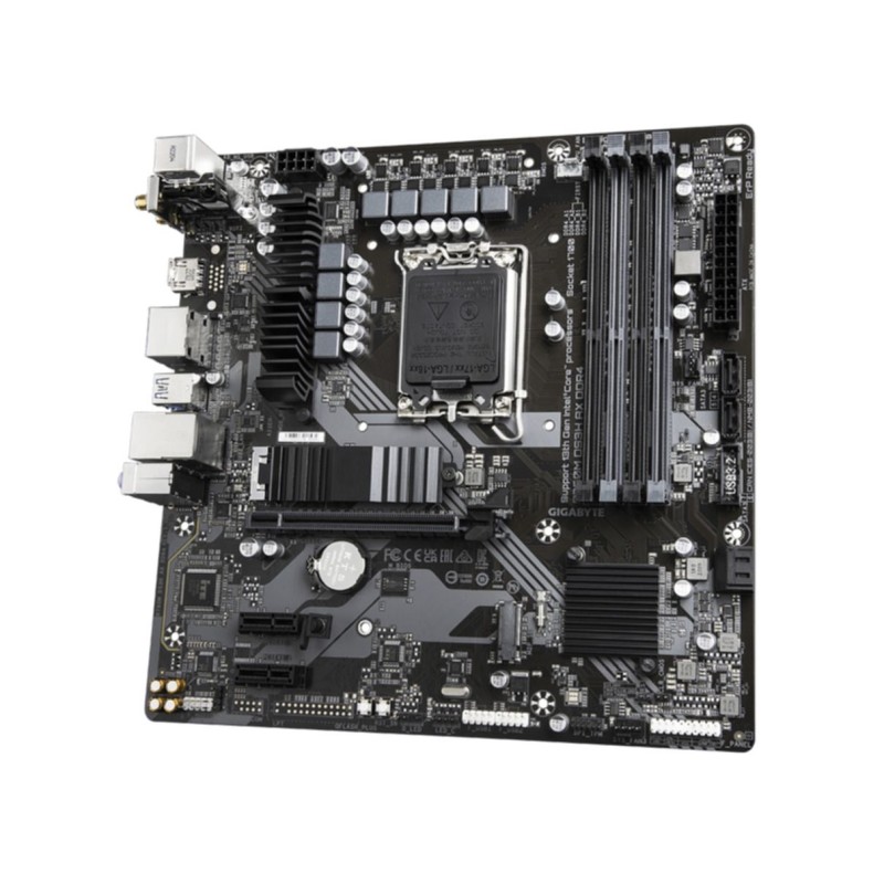 GIGABYTE B760M DS3H AX DDR4 - LGA1700 Micro-ATX Motherboard, Intel B760, 4x DDR4 (128GB Max), Wi-Fi 6E, 2.5GbE, USB-C