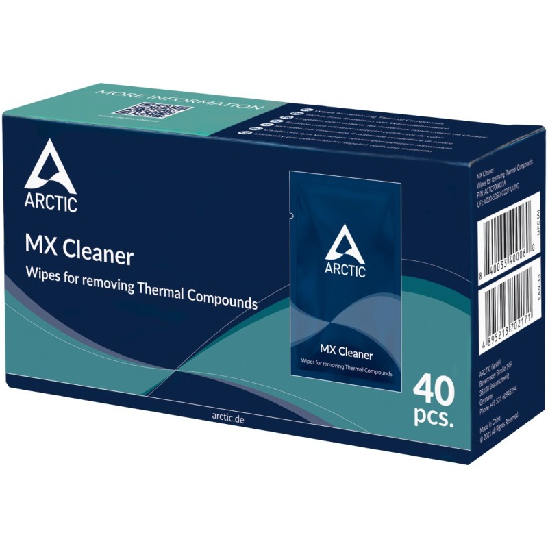 Buy K Cooler Zubehör ARCTIC MX Cleaner Wipes for Thermal Paste removal - Charac... in Cyprus, Nicosia, Limassol, Larnaka, Pafos