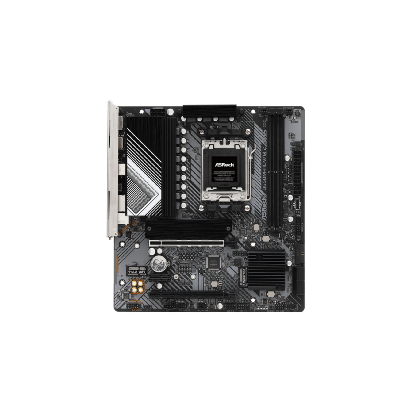 ASRock B650M-HDV - Micro-ATX AM5 Motherboard - B650, DDR5 (Max 64GB), 1x M.2, 4x SATA, 2.5Gb LAN