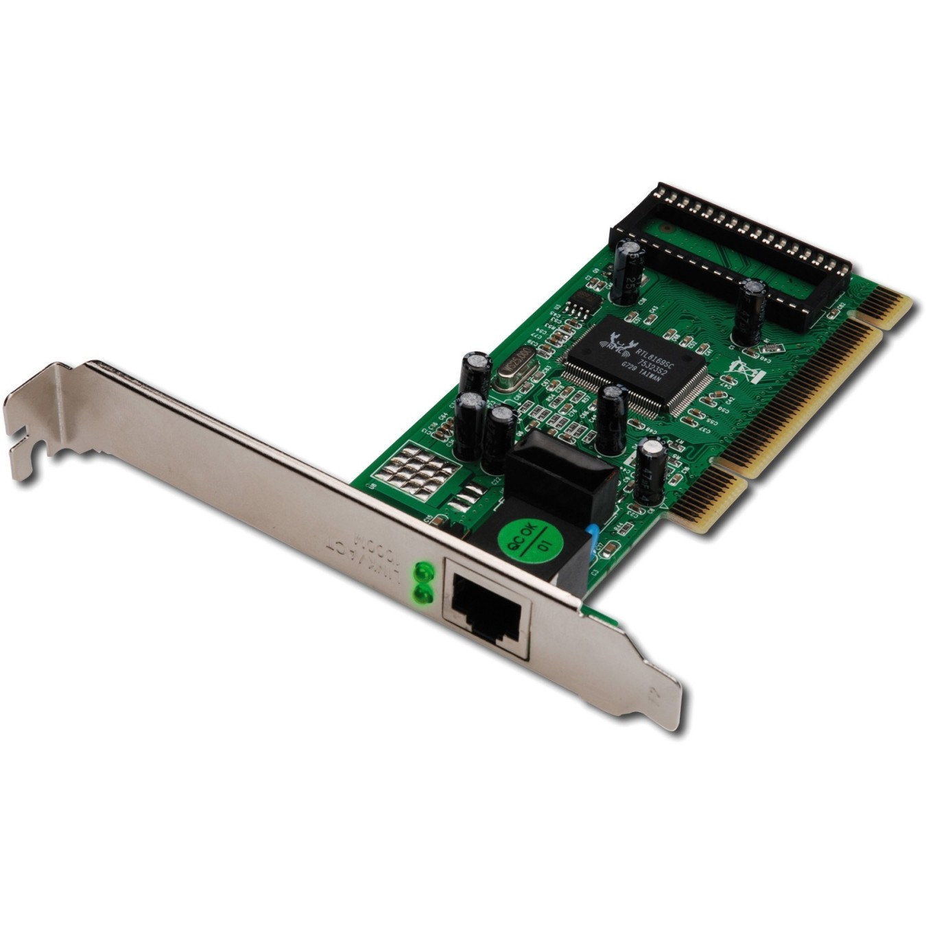 Digitus Single Port RJ45 PCI Express Card - (Internal, 1xRJ45, 1GbE) — Buy in Cyprus with Fast Delivery