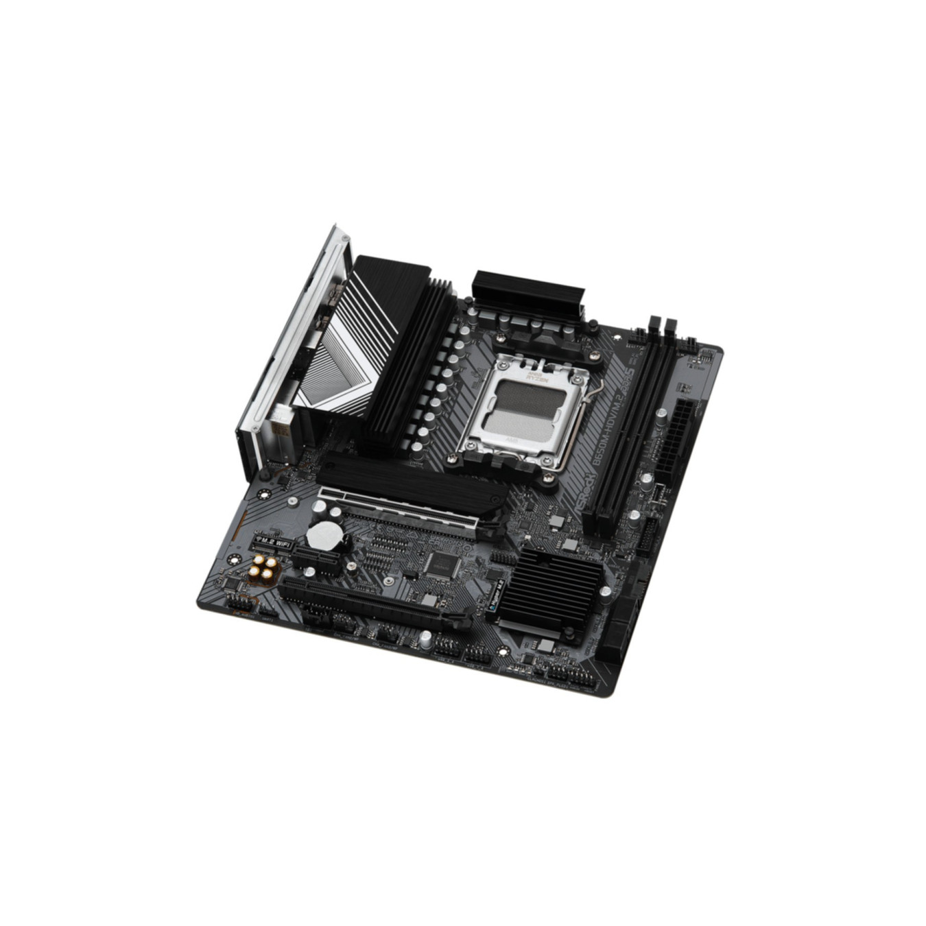 ASRock B650M-HDV - Micro-ATX AM5 Motherboard - B650, DDR5 (Max 64GB), 1x M.2, 4x SATA, 2.5Gb LAN