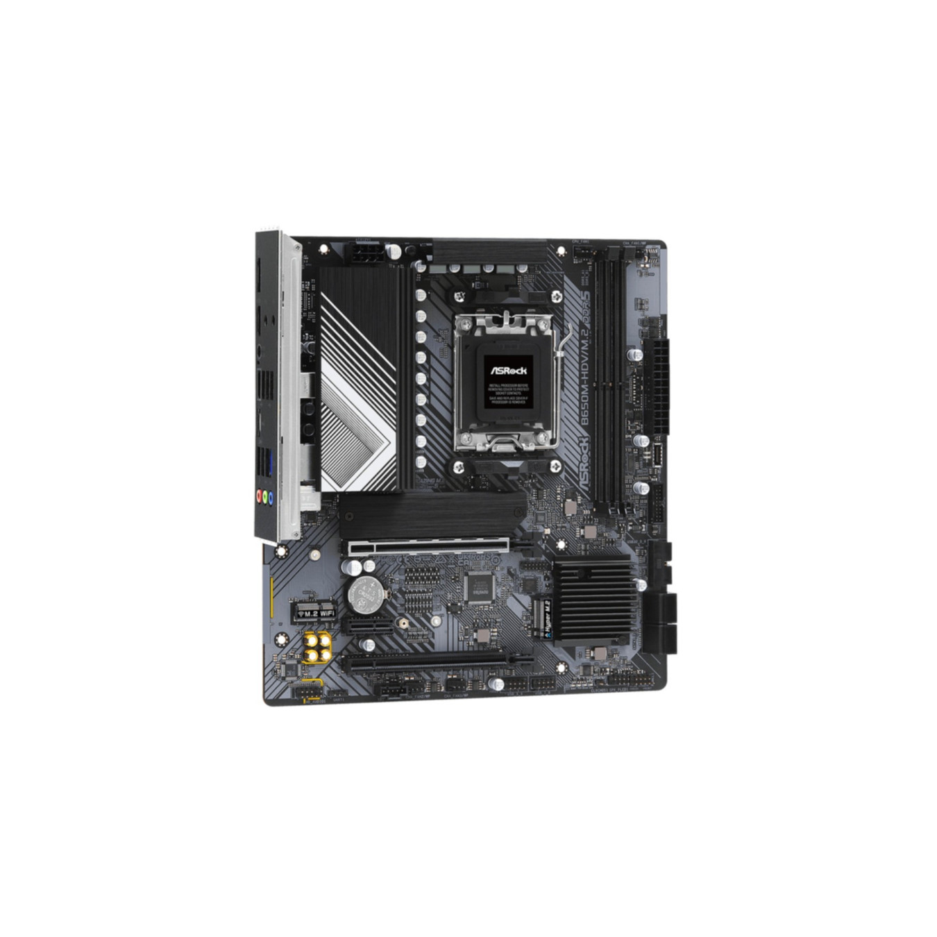 ASRock B650M-HDV - Micro-ATX AM5 Motherboard - B650, DDR5 (Max 64GB), 1x M.2, 4x SATA, 2.5Gb LAN