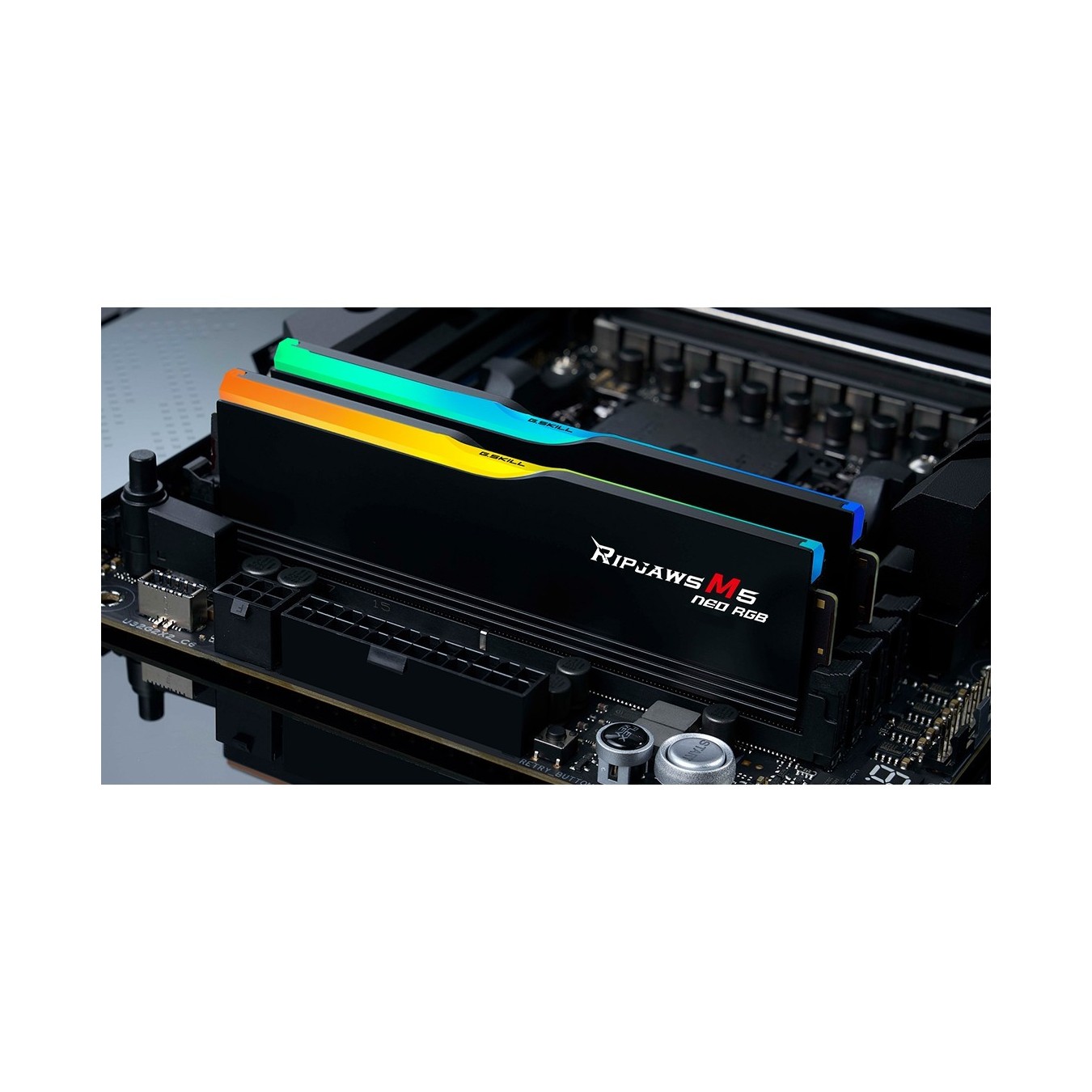 64 GB G.Skill DIMM 6000 (2x32 GB) Dual-Kit - F5-6000J3238G32GX2-RM5NRK - schwarz., Ripjaws M5 Neo, AMD EXPO, DDR5-6000