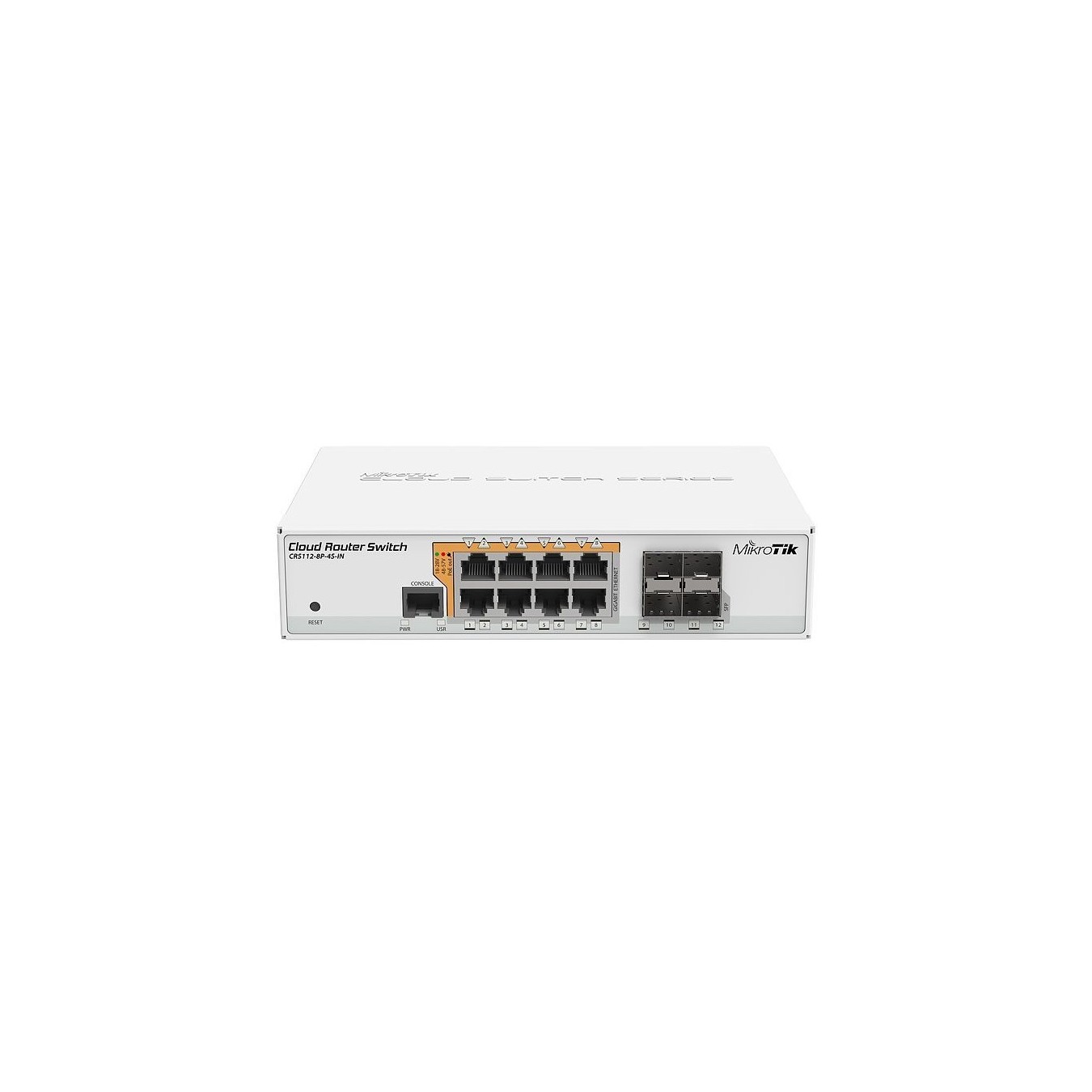 8P+4 MikroTik CRS112-8P-4S-IN PoE+ M RM - CRS112-8P-4S-IN - White, 400 MHz, 128 MB RAM — Buy in Cyprus with Fast Delivery