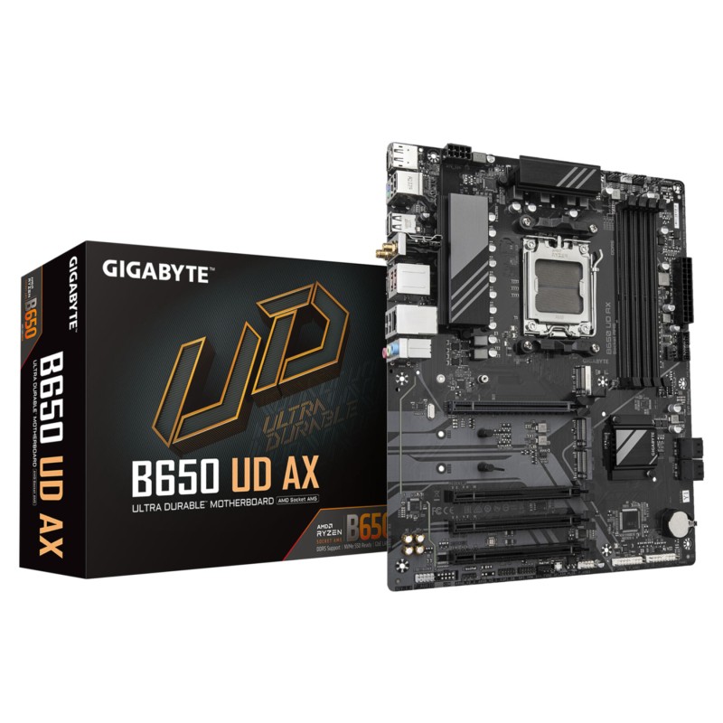 Buy Gigabyte GA-B650 UD AX - AM5 ATX Motherboard, AMD B650, DDR5 up to 7600MHz, ... in Cyprus, Nicosia, Limassol, Larnaka, Pafos