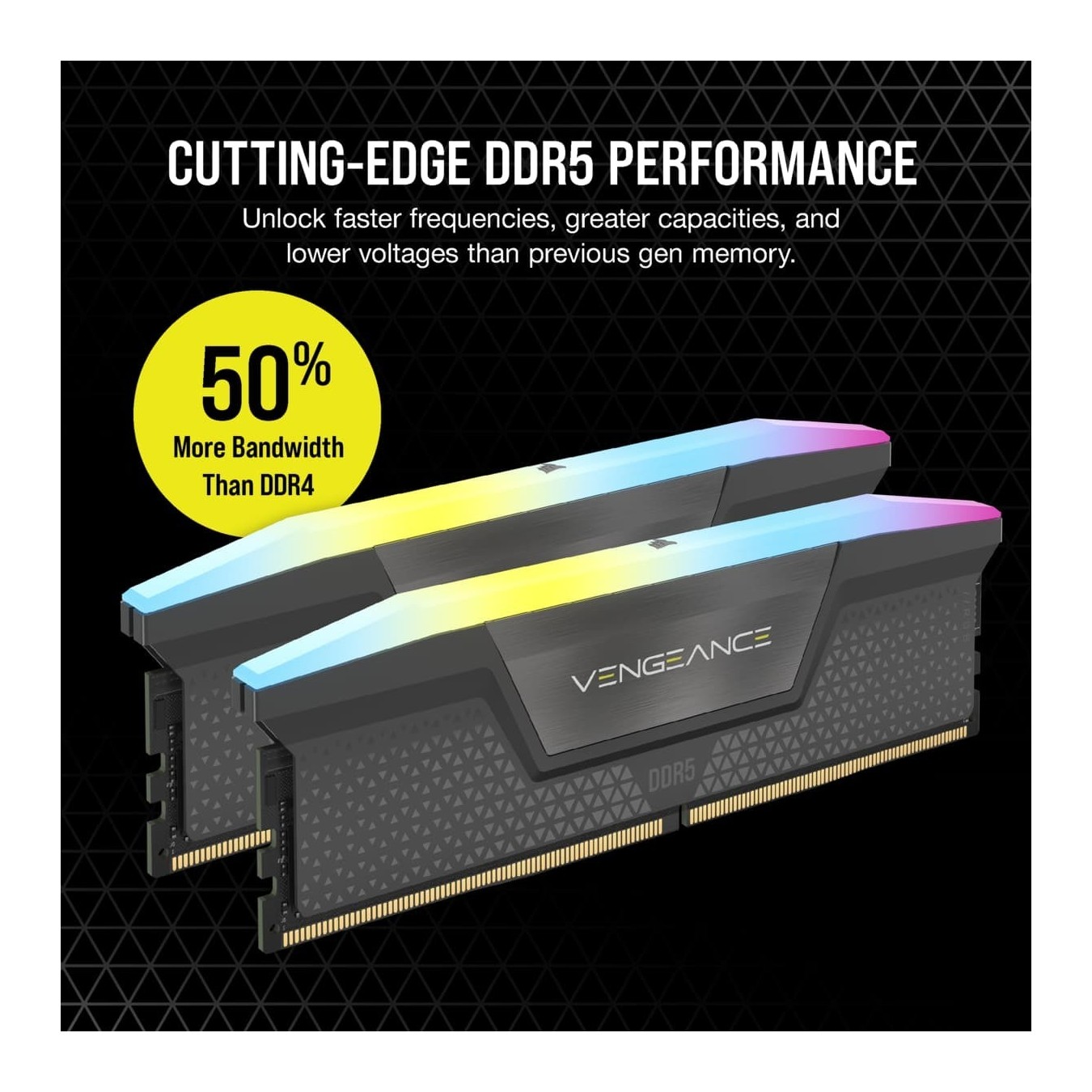 CORSAIR VENGEANCE RGB B DDR5 64GB (2x32GB) PC5200 CL40 — Buy in Cyprus with Fast Delivery