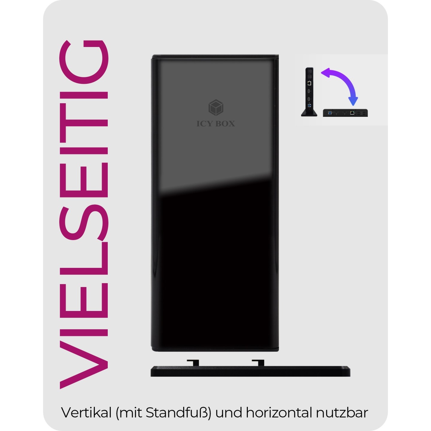 ICY BOX IB-DK2251AC USB-C USB 3.0 11-in-1 Docking Station - IB-DK2251AC - (USB-C, USB 3.0, 11-in-1)