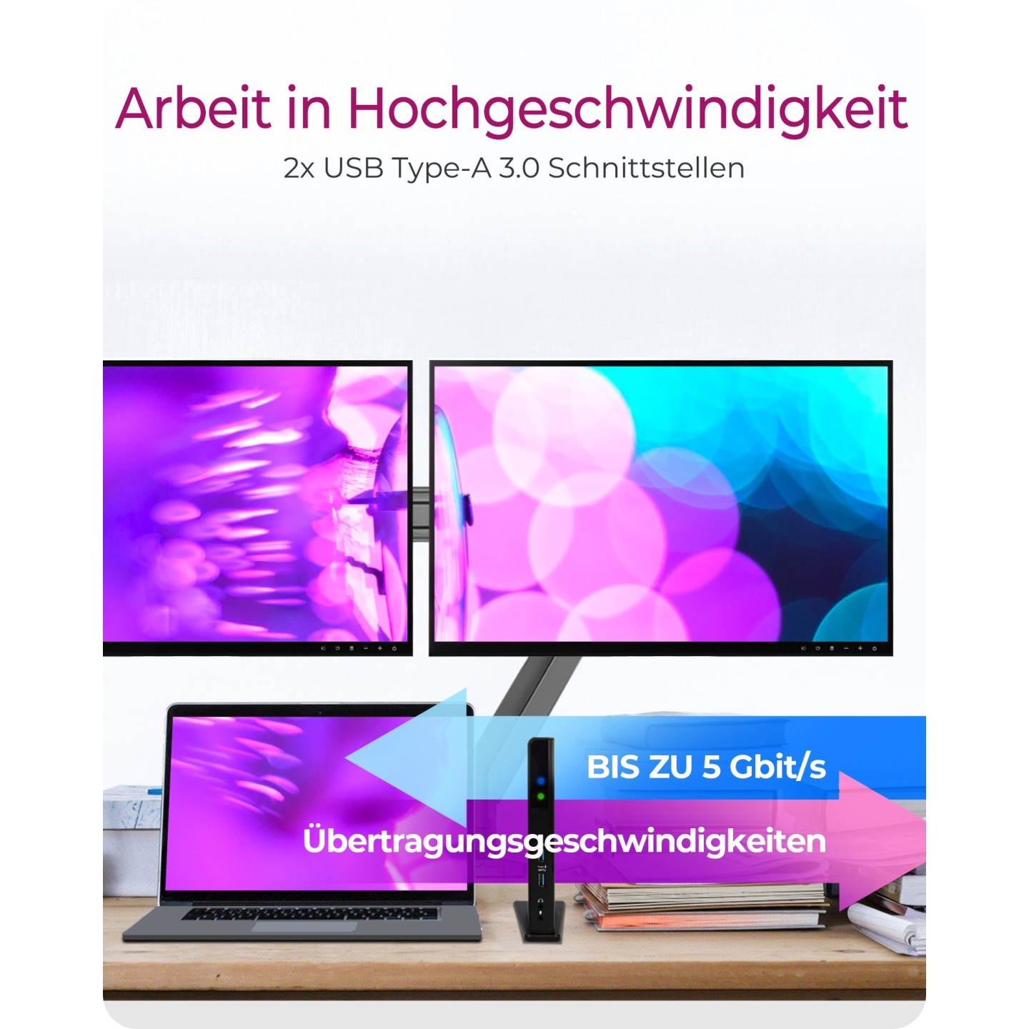 ICY BOX IB-DK2251AC USB-C USB 3.0 11-in-1 Docking Station - IB-DK2251AC - (USB-C, USB 3.0, 11-in-1)