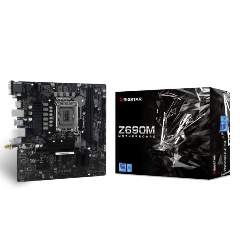 Buy Biostar Z690MX2-E D4 - LGA1700 Micro-ATX Motherboard, Intel Z690, DDR4, Up t... in Cyprus, Nicosia, Limassol, Larnaka, Pafos
