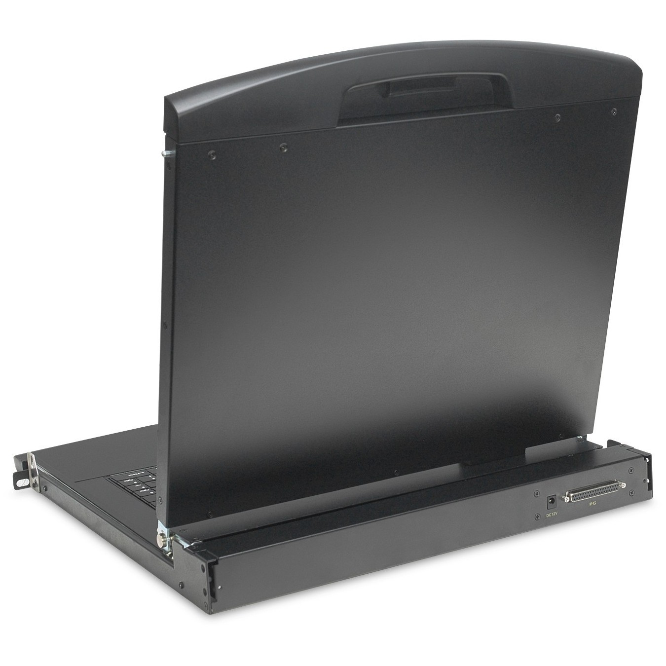 DIGITUS Modular HD LCD KVM Console with 19" TFT - 8-Port HDMI KVM, Touchpad, French Keyboard Layout