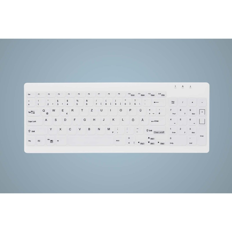 Buy CHERRY AKTIVE KEY Hygiene Compact Ultraflat Keyboard with Nu - AK-C7012 - Wh... in Cyprus, Nicosia, Limassol, Larnaka, Pafos