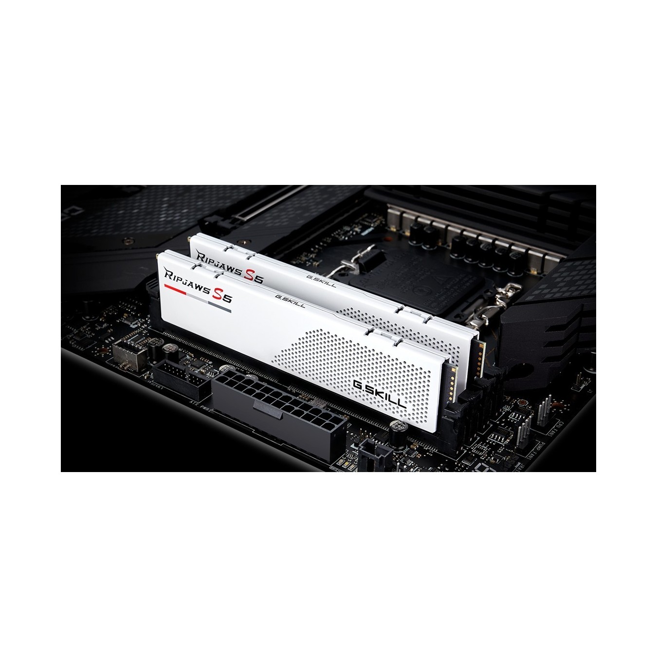 G.Skill Ripjaws S5 32GB DDR5-5600 CL40 Kit (2x16GB) White - 32-RS5W - (White, 32GB, DDR5-5600, CL40, 2x16GB)