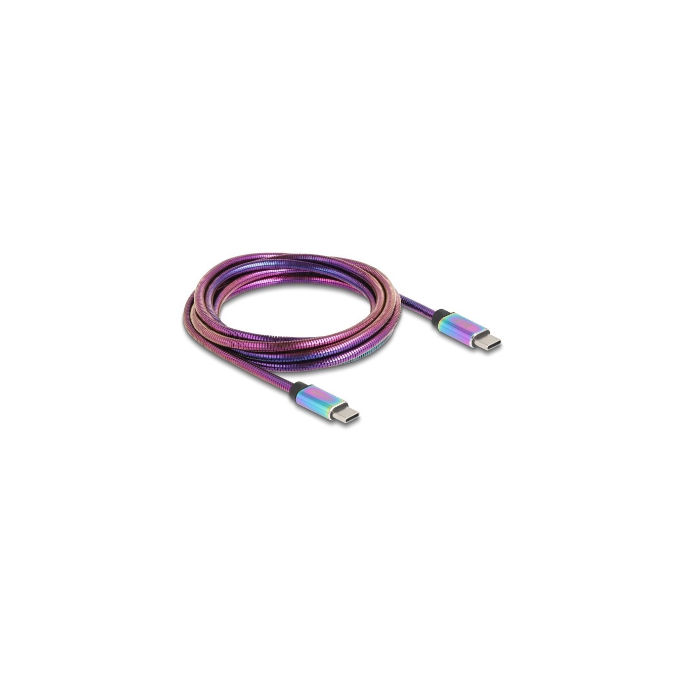 DeLOCK USB-C 2.0 Cable - USB-C to USB-C PD 3.0, 60W, 2m - Multicolour — Buy in Cyprus with Fast Delivery