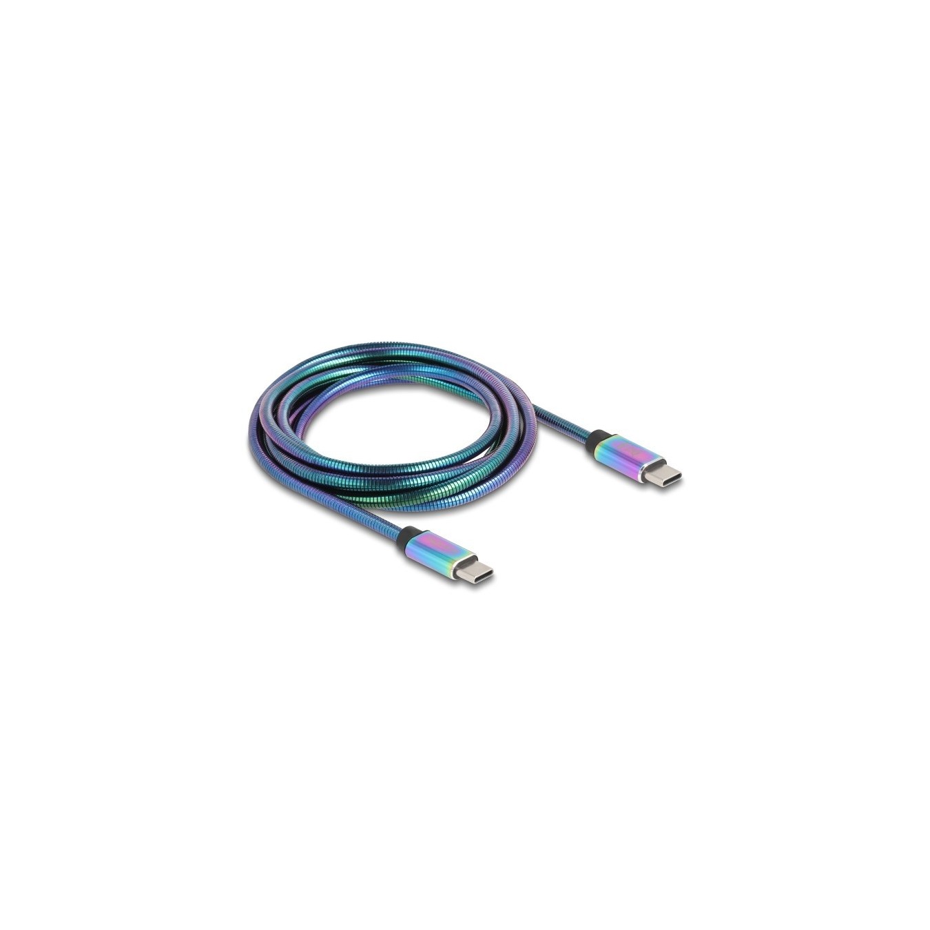 DeLOCK USB-C 2.0 Cable - USB-C to USB-C PD 3.0, 60W, 2m - Multicolour — Buy in Cyprus with Fast Delivery