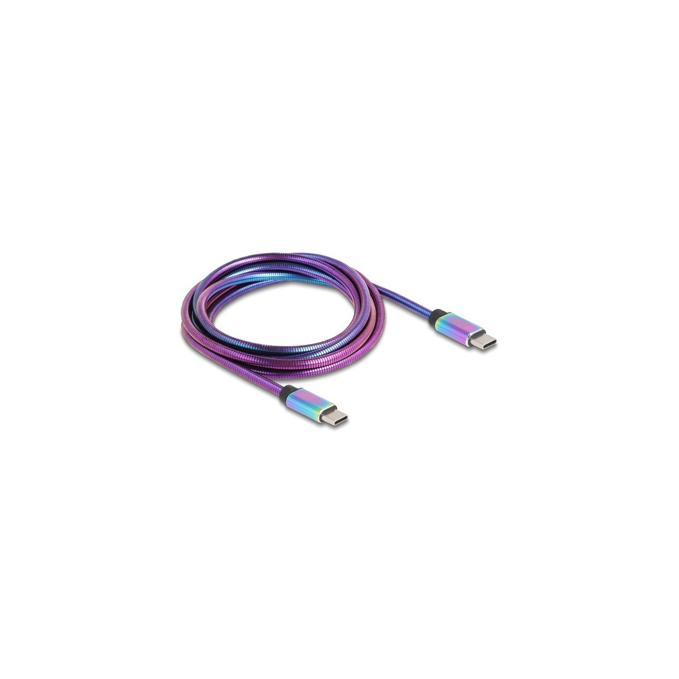 DeLOCK USB-C 2.0 Cable - USB-C to USB-C PD 3.0, 60W, 2m - Multicolour — Buy in Cyprus with Fast Delivery