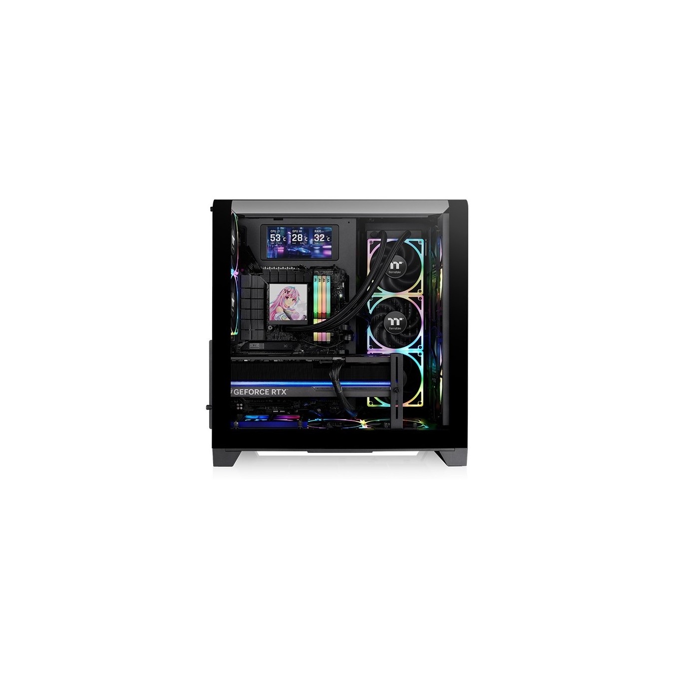 Thermaltake View 390 Air - View 390 - Black, Midi Tower Case — Buy in Cyprus with Fast Delivery