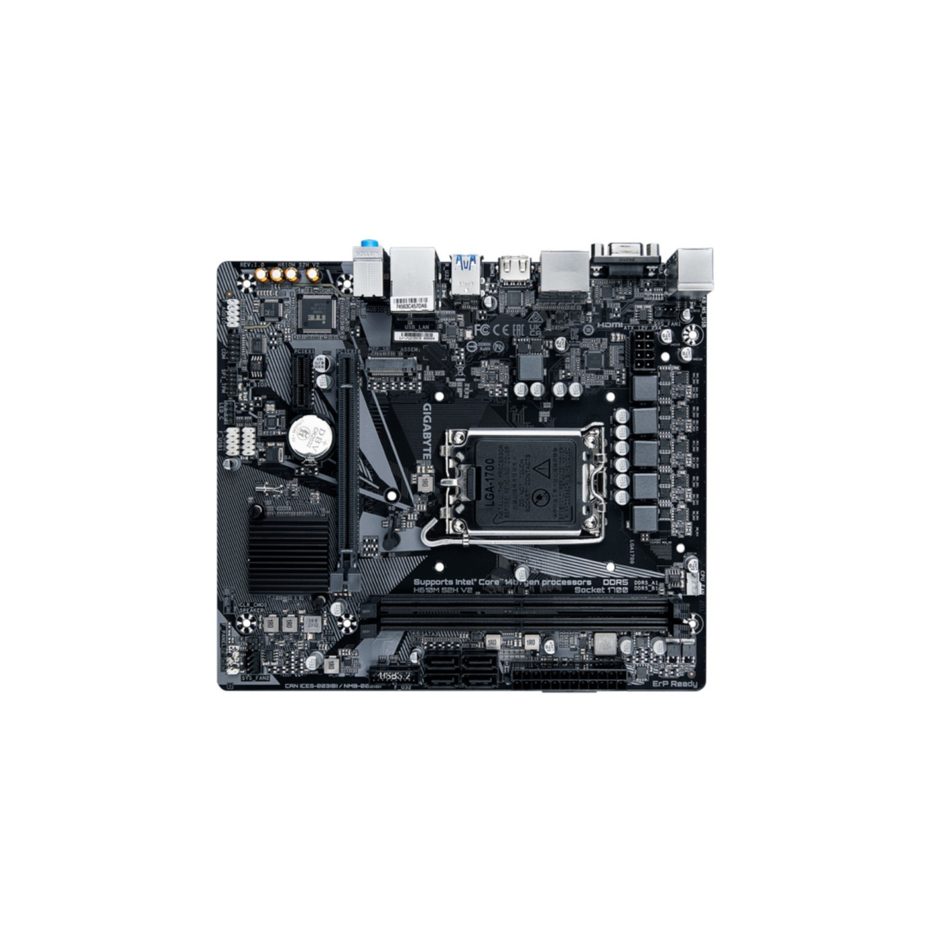 GIGABYTE GA-H610M S2H V2 - LGA1700 Micro-ATX Motherboard, Intel H610, DDR5, Up to 96GB — Buy in Cyprus with Fast Delivery