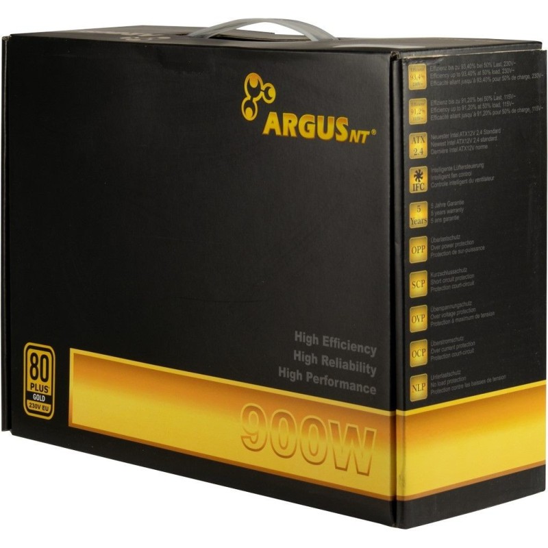 Buy 900W Inter-Tech ArgusNT GPS-900 80+ Gold - GPS-900 - Black, ATX PSU, 900W, 8... in Cyprus, Nicosia, Limassol, Larnaka, Pafos