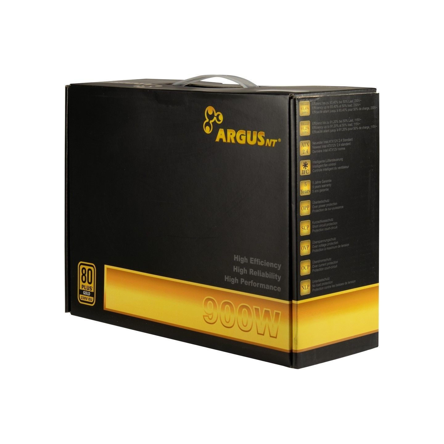 Inter-Tech Argus GPS-900 900W 80+ Gold ATX PSU - GPS-900 (Boxed) — Buy in Cyprus with Fast Delivery