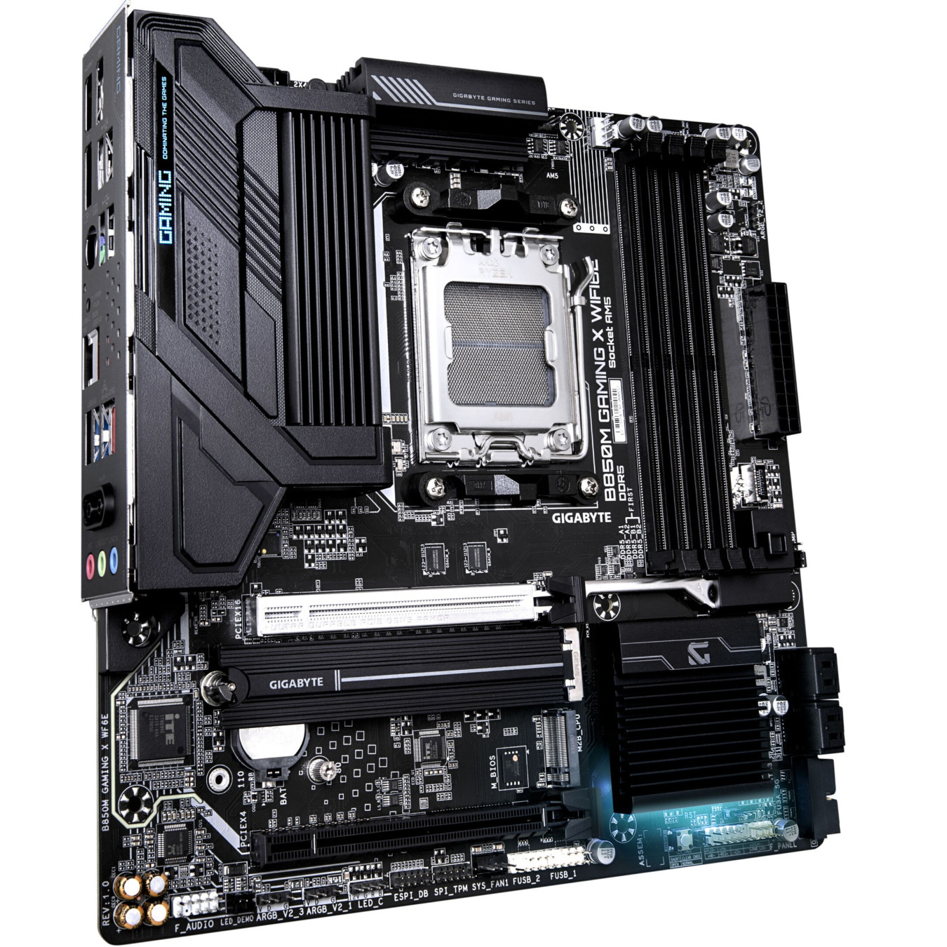 Gigabyte GA-B850M GAMING X WF6E - AM5 Micro-ATX Motherboard, DDR5, 4x DIMM 256GB, Wi-Fi 6E, 2.5Gb LAN, HDMI 2.1