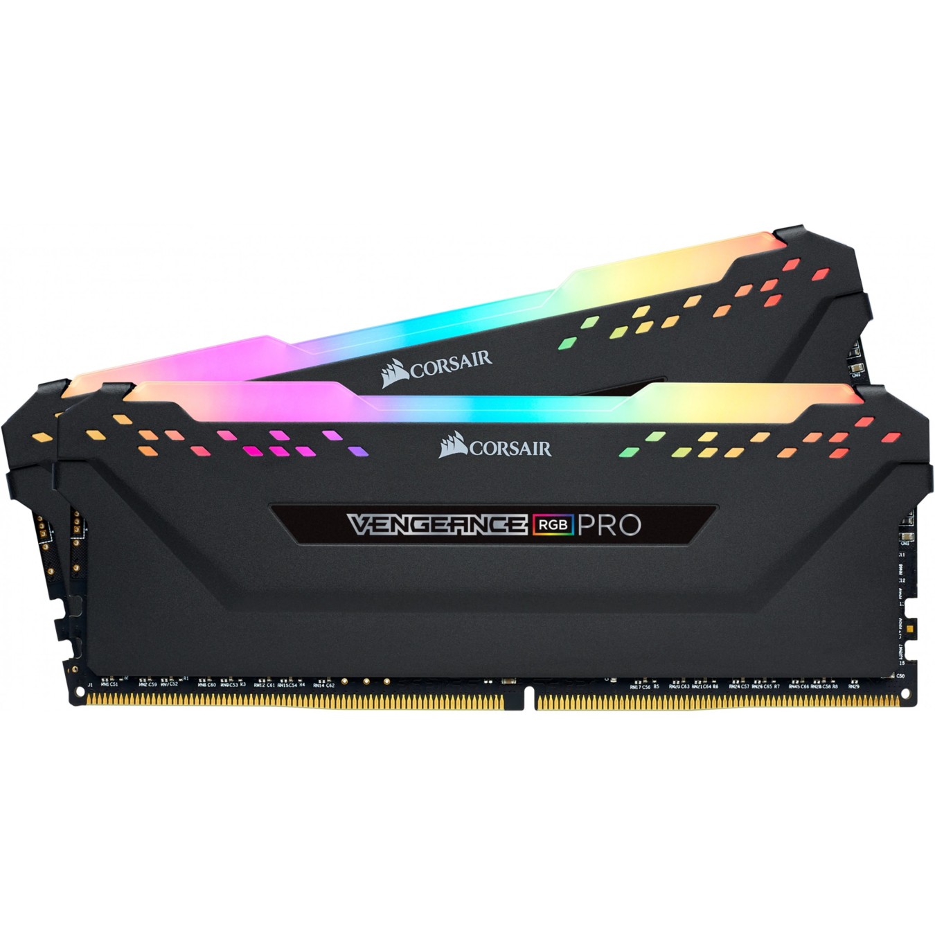 Corsair Vengeance DDR4 3200MHz 16GB (2x8GB) Black - 288-pin DIMM - CL16 - XMP 2.0 - Heatsink - Backlight