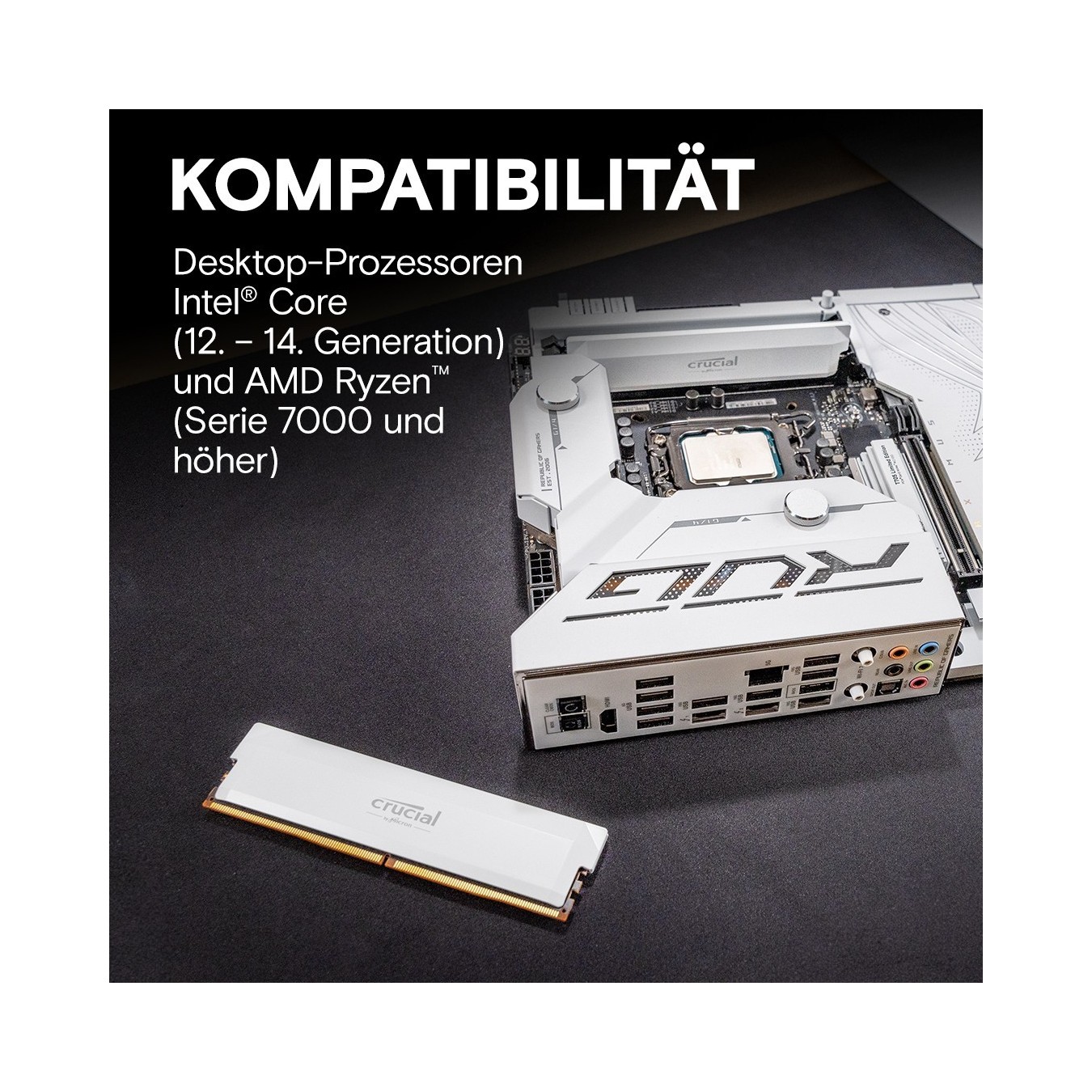 Crucial 32GB PC 6000 KIT (2x16GB) Pro Overclocking - DDR5 6000MHz, 2x16GB, 288-pin DIMM, Heatsink