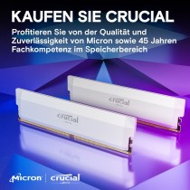 Crucial 32GB PC 6000 KIT (2x16GB) Pro Overclocking - DDR5 6000MHz, 2x16GB, 288-pin DIMM, Heatsink
